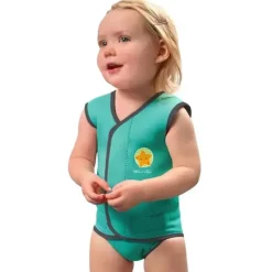 Bbluv Baby Swimming Clothes*Wrap Neoprene Baby Wetsuit - Aqua