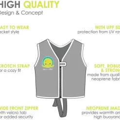 Bbluv Baby Swimming Clothes*Bblüv Näj - Evolutive Neoprene Swim Vest, Grey