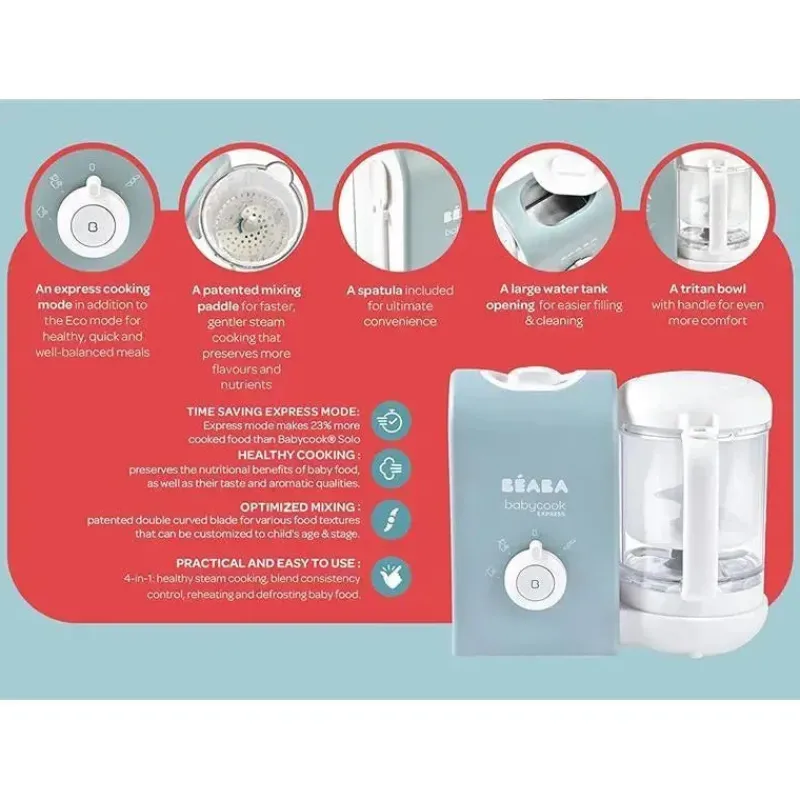 Beaba Processors, Blenders & Juicers*- Babycook Express Baby Food Maker, Grey