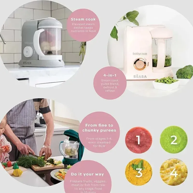 Beaba Processors, Blenders & Juicers*- Babycook Solo 4 in 1 Baby Food Maker, Cloud