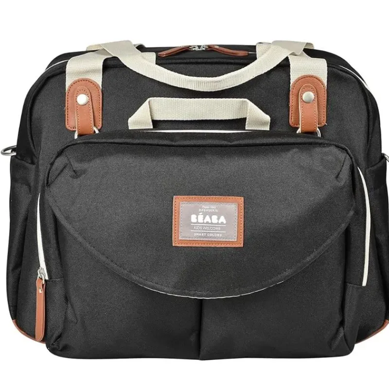Beaba Diaper Backpacks*- Geneva Diaper Bag, Multifunction Baby Diaper Bag, Black