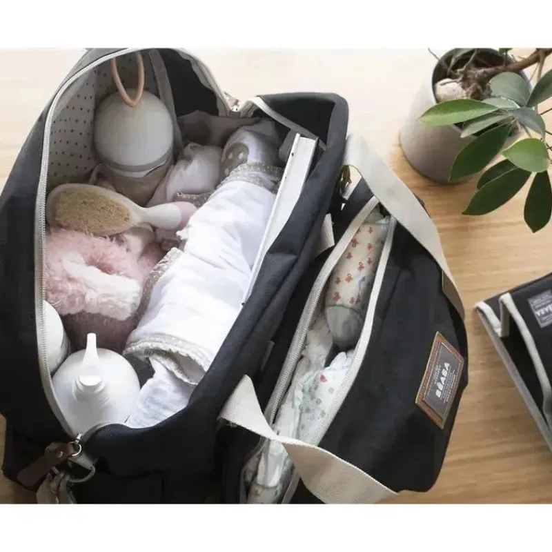 Beaba Diaper Backpacks*- Geneva Diaper Bag, Multifunction Baby Diaper Bag, Black