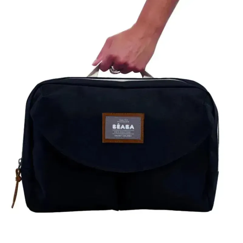 Beaba Diaper Backpacks*- Geneva Diaper Bag, Multifunction Baby Diaper Bag, Black