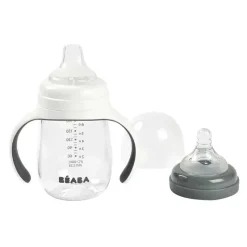 Beaba Straw, Sippy & Training Cups|Dishes, Utensils & Food Containers*- 2-in-1 Bottle To Sippy Training Cup, Charcoal