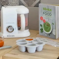 Beaba Food Storage*- Multiportions Silicone Baby Food Storage Container, Cloud