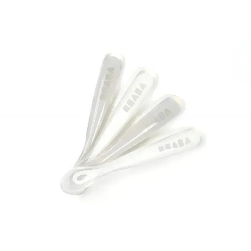 Beaba Utensils & Accessories|Dishes, Utensils & Food Containers*- 4Pk First Stage Silicone Spoons, Cloud