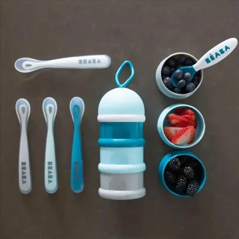 Beaba Utensils & Accessories|Dishes, Utensils & Food Containers*- 4Pk First Stage Silicone Spoons, Rain