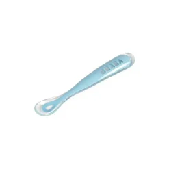 Béaba Baby Onesies & Bodysuits*Beaba - 2Pk Silicone Spoon Travel Set, Cloud/Rain
