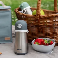 Béaba Insulated Cups|Dishes, Utensils & Food Containers*Beaba - Stainless Steel Kids Water Bottle, Charcoal