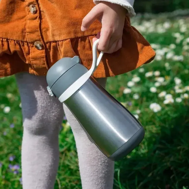 Béaba Insulated Cups|Dishes, Utensils & Food Containers*Beaba - Stainless Steel Kids Water Bottle, Charcoal