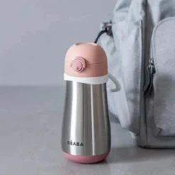 Beaba Insulated Cups|Dishes, Utensils & Food Containers*- Stainless Steel Kids Water Bottle, Rose