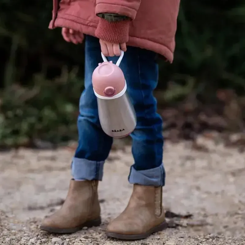 Beaba Insulated Cups|Dishes, Utensils & Food Containers*- Stainless Steel Kids Water Bottle, Rose