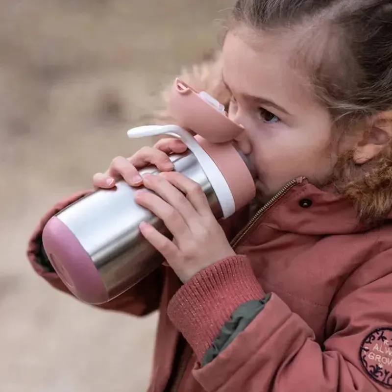 Beaba Insulated Cups|Dishes, Utensils & Food Containers*- Stainless Steel Kids Water Bottle, Rose