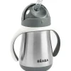 Béaba Straw, Sippy & Training Cups|Dishes, Utensils & Food Containers*Beaba - Stainless Steel Straw Sippy Cup, Charcoal