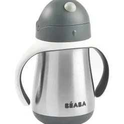 Béaba Straw, Sippy & Training Cups|Dishes, Utensils & Food Containers*Beaba - Stainless Steel Straw Sippy Cup, Charcoal