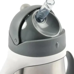 Béaba Straw, Sippy & Training Cups|Dishes, Utensils & Food Containers*Beaba - Stainless Steel Straw Sippy Cup, Charcoal