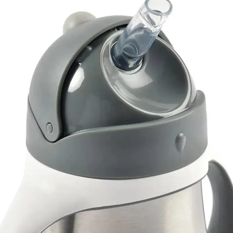 Béaba Straw, Sippy & Training Cups|Dishes, Utensils & Food Containers*Beaba - Stainless Steel Straw Sippy Cup, Charcoal
