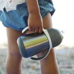Béaba Straw, Sippy & Training Cups|Dishes, Utensils & Food Containers*Beaba - Stainless Steel Straw Sippy Cup, Charcoal