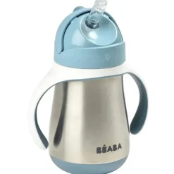 Beaba Straw, Sippy & Training Cups|Dishes, Utensils & Food Containers*- Stainless Steel Straw Sippy Cup with Handles, Rain