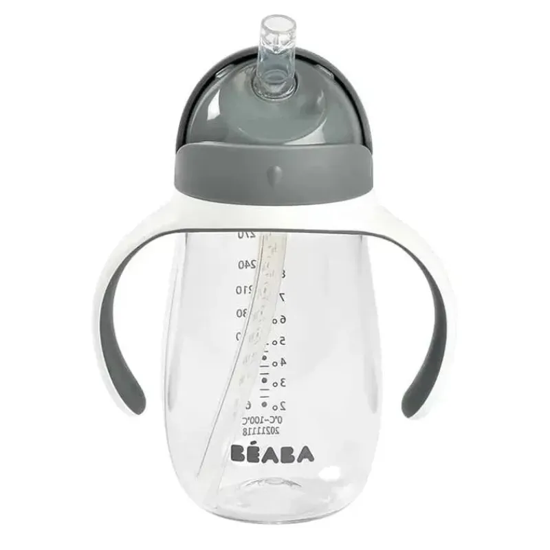 Beaba Straw, Sippy & Training Cups|Dishes, Utensils & Food Containers*- Straw Sippy Cup, Charcoal