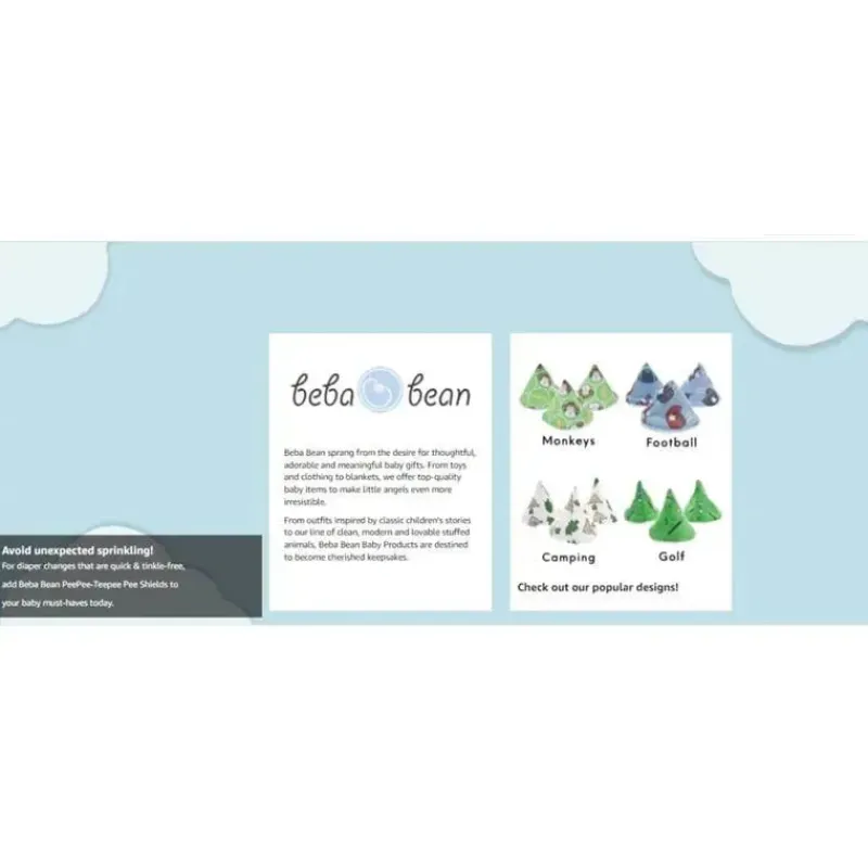 Beba Bean Potty Training*- Pee-Pee Teepee Space Cello Bag, Blue