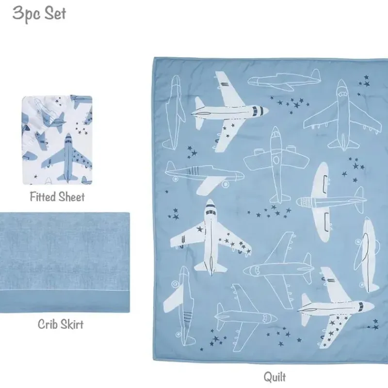 Lambs u0026 Ivy Bedding Sets*Bedtime Originals - Little Aviator 3-Piece Bedding Set