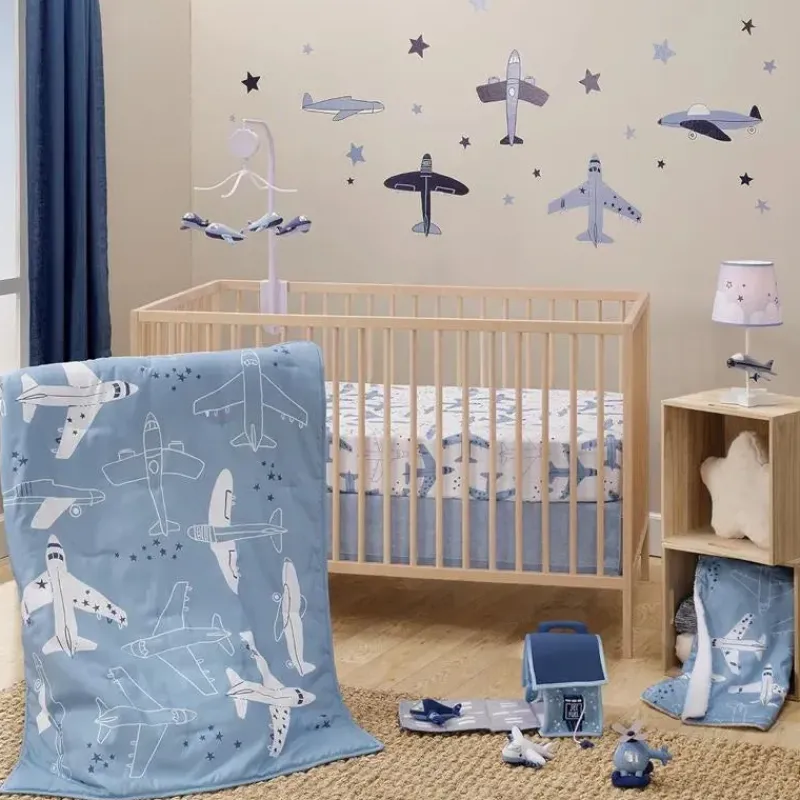 Lambs u0026 Ivy Bedding Sets*Bedtime Originals - Little Aviator Airplane Plush Set - 4 Pc Set