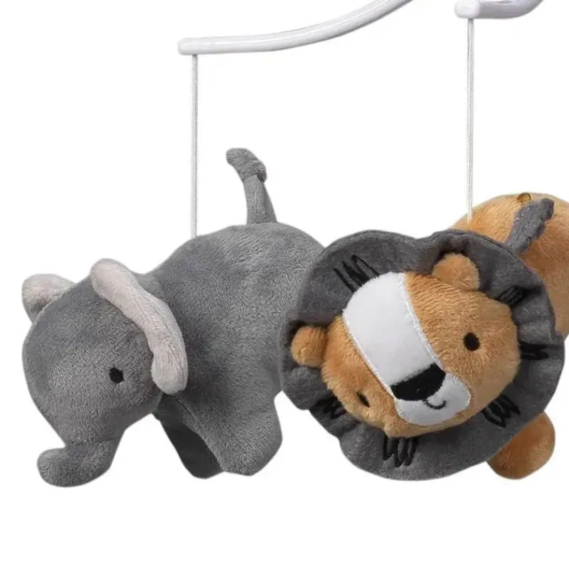 Lambs u0026 Ivy Mobiles|Crib Mobiles*Bedtime Originals Jungle Fun Musical Baby Crib Mobile, Lion/Elephant