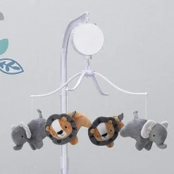 Lambs u0026 Ivy Mobiles|Crib Mobiles*Bedtime Originals Jungle Fun Musical Baby Crib Mobile, Lion/Elephant
