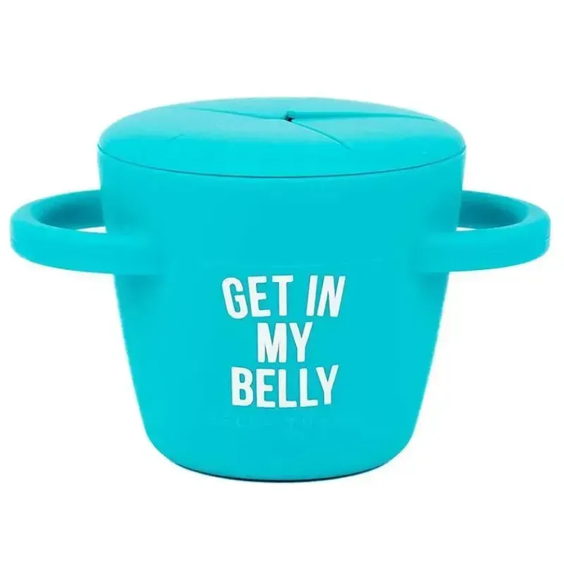 Bella Tunno Food Jars & Snack Cups|Dishes, Utensils & Food Containers*- Get In My Belly Happy Snacker, Blue