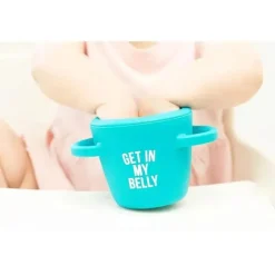 Bella Tunno Food Jars & Snack Cups|Dishes, Utensils & Food Containers*- Get In My Belly Happy Snacker, Blue