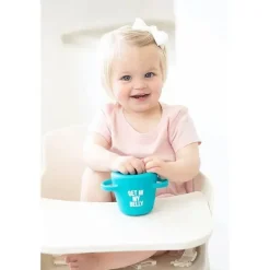 Bella Tunno Food Jars & Snack Cups|Dishes, Utensils & Food Containers*- Get In My Belly Happy Snacker, Blue