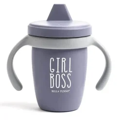 Bella Tunno Straw, Sippy & Training Cups|Dishes, Utensils & Food Containers*- Girl Boss Happy Sippy Cup, Purple