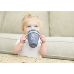 Bella Tunno Straw, Sippy & Training Cups|Dishes, Utensils & Food Containers*- Girl Boss Happy Sippy Cup, Purple