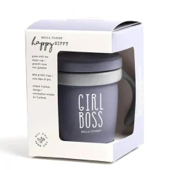 Bella Tunno Straw, Sippy & Training Cups|Dishes, Utensils & Food Containers*- Girl Boss Happy Sippy Cup, Purple