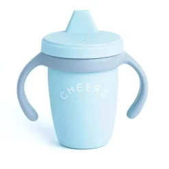 Bella Tunno Straw, Sippy & Training Cups|Dishes, Utensils & Food Containers*- Happy Sippy Cheers, Light Blue