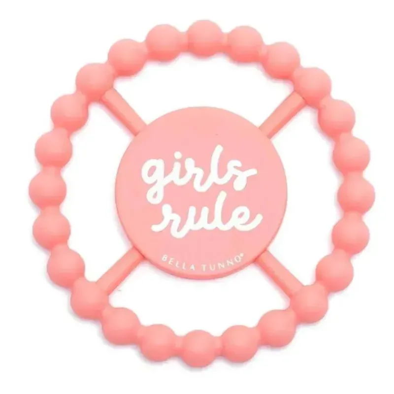 Bella Tunno Toys For 0-12 Months|Gift For Baby*- Happy Teether, Girls Rule