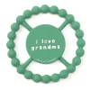 Bella Tunno Gift For Baby|Gifts Up To $25*- Happy Teether, Soft & Easy Grip Baby Teether Toy, Non-Toxic and BPA Free, I Love Grandma
