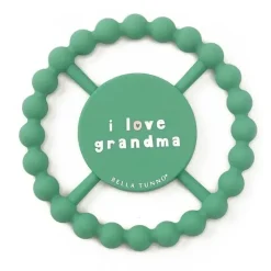 Bella Tunno Gift For Baby|Gifts Up To $25*- Happy Teether, Soft & Easy Grip Baby Teether Toy, Non-Toxic and BPA Free, I Love Grandma