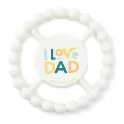 Bella Tunno Toys For 0-12 Months|Gift For Baby*- Happy Teether, Soft & Easy Grip Baby Teether Toy, Non-Toxic and BPA Free, I Love Dad