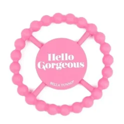 Bella Tunno Rattles & Teethers|Toys For 0-12 Months*- Hello Gorgeous Teether, Pink