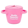 Bella Tunno Food Jars & Snack Cups|Dishes, Utensils & Food Containers*- Hello Snacks Happy Snacker, Pink