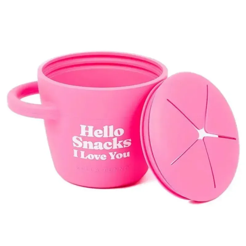 Bella Tunno Food Jars & Snack Cups|Dishes, Utensils & Food Containers*- Hello Snacks Happy Snacker, Pink