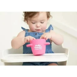 Bella Tunno Food Jars & Snack Cups|Dishes, Utensils & Food Containers*- Hello Snacks Happy Snacker, Pink