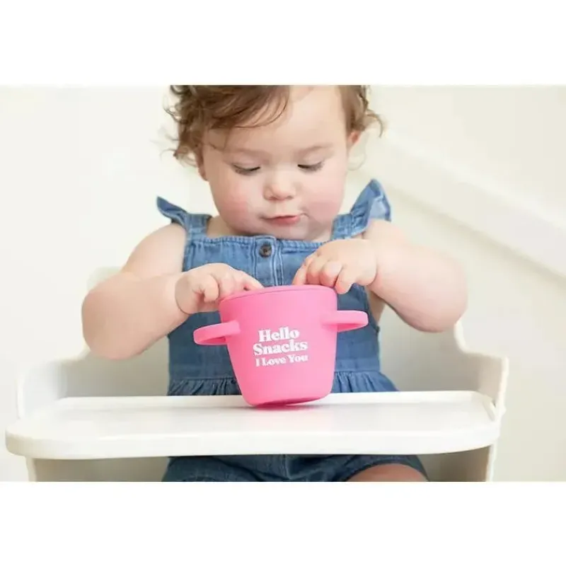 Bella Tunno Food Jars & Snack Cups|Dishes, Utensils & Food Containers*- Hello Snacks Happy Snacker, Pink
