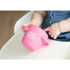 Bella Tunno Food Jars & Snack Cups|Dishes, Utensils & Food Containers*- Hello Snacks Happy Snacker, Pink