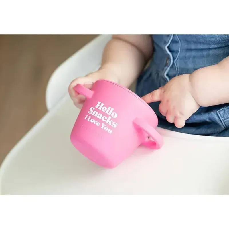Bella Tunno Food Jars & Snack Cups|Dishes, Utensils & Food Containers*- Hello Snacks Happy Snacker, Pink