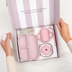 Bella Tunno Gift For Toddler|Gifts Over $50*- Little Bites Bundle, Baby Feeding Set,100% Food-Grade Silicone, Magic Meadow