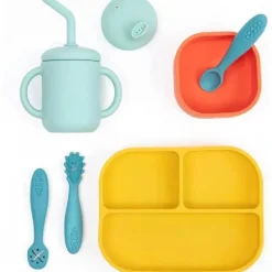 Bella Tunno Gift For Toddler|Gifts Over $50*- Little Bites Bundle, Baby Feeding Set, 100% Food-Grade Silicone, Circus Fun