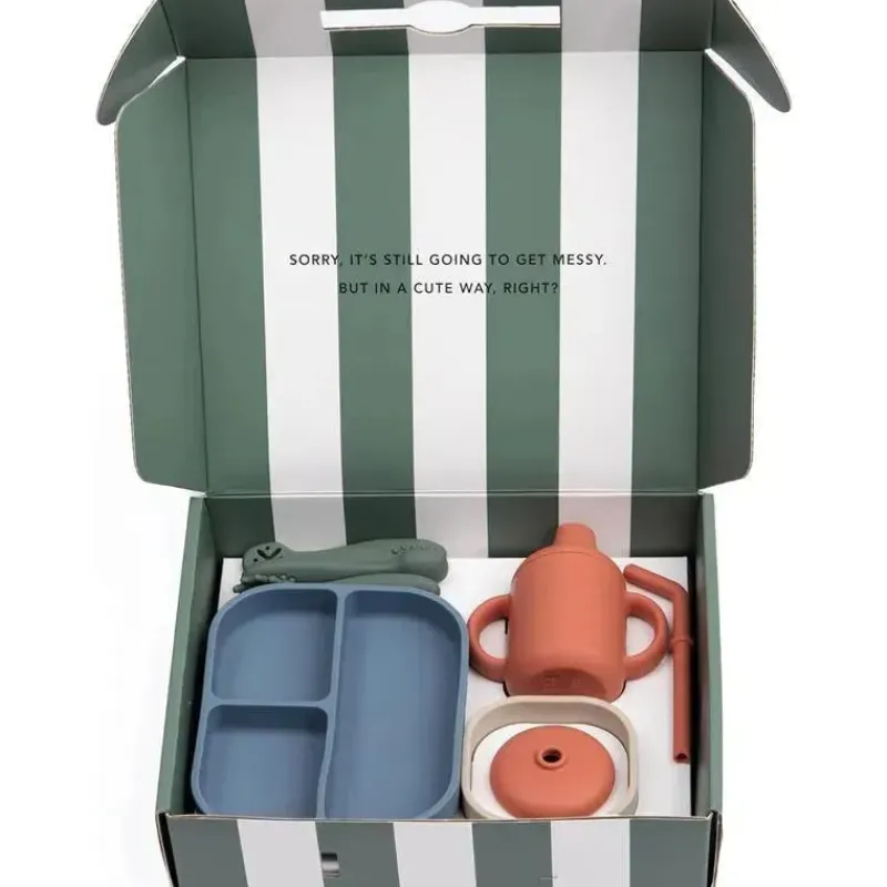 Bella Tunno Gift For Toddler|Gifts Over $50*- Little Bites Bundle, Baby Feeding Set, 100% Food-Grade Silicone, Jungle Safari